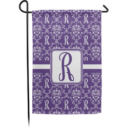 Initial Damask Garden Flag
