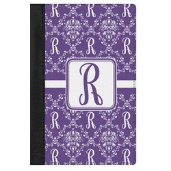 Initial Damask Genuine Leather Passport Cover (Personalized)