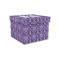 Initial Damask Gift Boxes with Lid - Canvas Wrapped - Small - Front/Main
