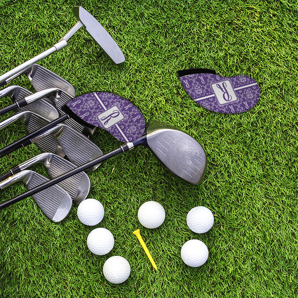 Initial Damask Golf Club Covers - LIFESTYLE