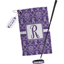Initial Damask Golf Towel Gift Set (Personalized)