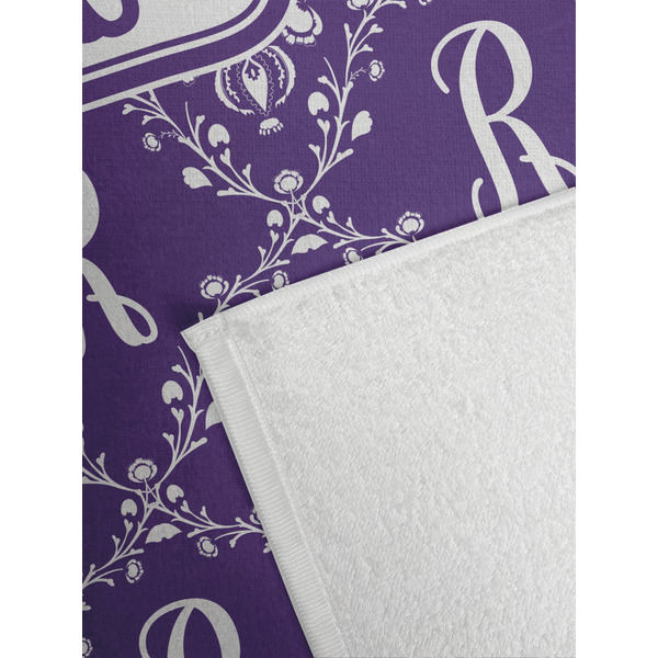 Initial Damask Golf Towel - Detail