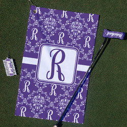 Initial Damask Golf Towel Gift Set (Personalized)