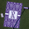 Initial Damask Golf Towel Gift Set - Main