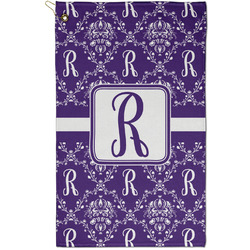 Initial Damask Golf Towel - Poly-Cotton Blend - Small