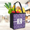 Initial Damask Grocery Bag - LIFESTYLE