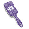 Initial Damask Hair Brush - Angle View