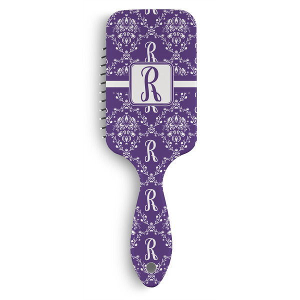 Custom Initial Damask Hair Brushes