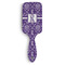 Initial Damask Hair Brush - Front View