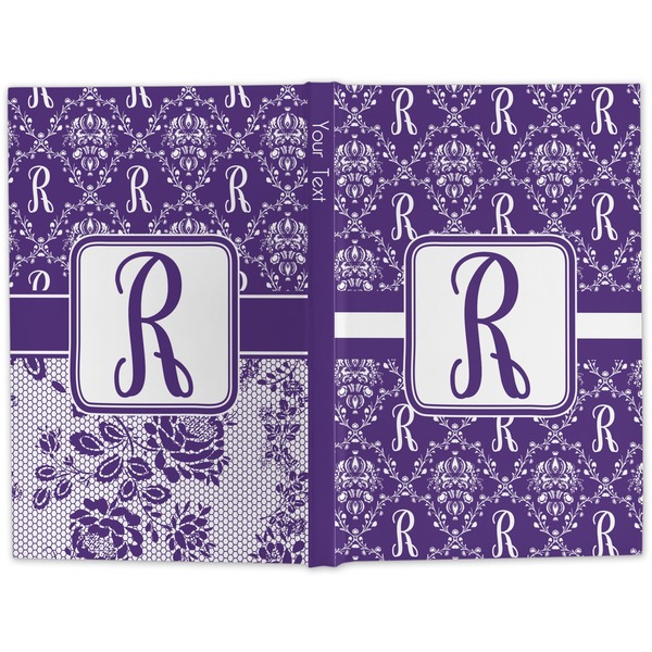 Initial Damask Hard Cover Journal - Apvl