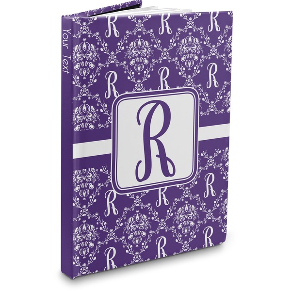Custom Initial Damask Hardbound Journal (Personalized)