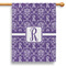 Initial Damask House Flags - Single Sided - PARENT MAIN