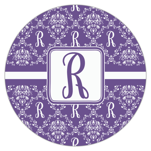Initial Damask Icing Circle - Large - Single