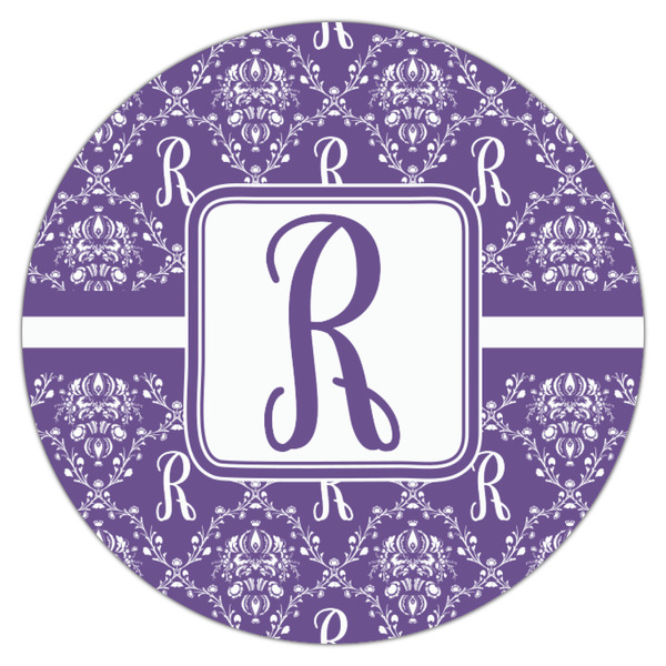 Initial Damask Icing Circle - Small - Single