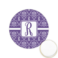 Initial Damask Printed Cookie Topper - 1.25"