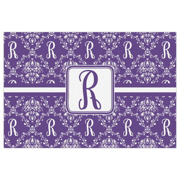 Initial Damask Indoor / Outdoor Rug - 2'x3' - Front Flat