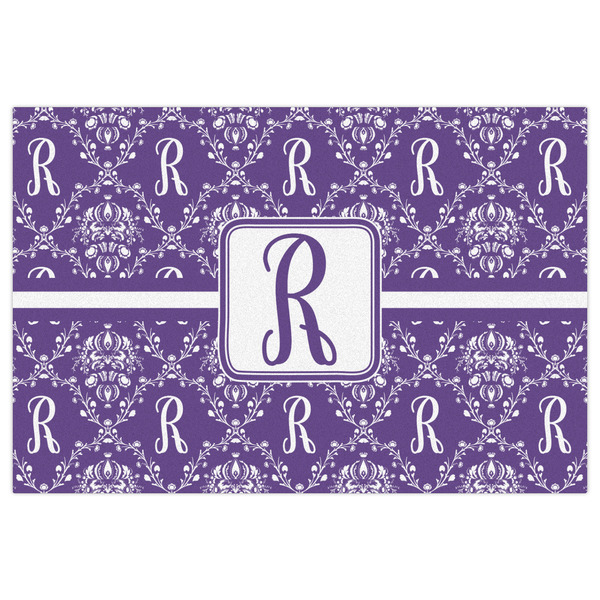 Initial Damask Indoor / Outdoor Rug - 4'x6' - Front Flat