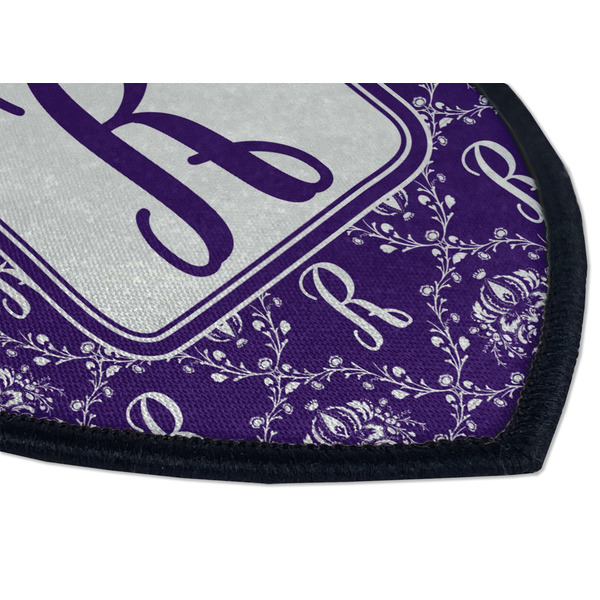 Initial Damask Iron on Shield 3 Detail