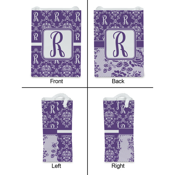 Initial Damask Jewelry Gift Bag - Matte - Approval