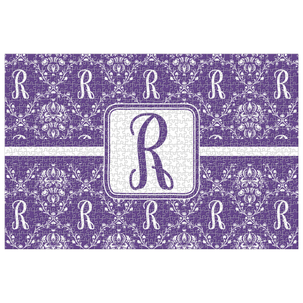 Custom Initial Damask Jigsaw Puzzle - 1000-piece