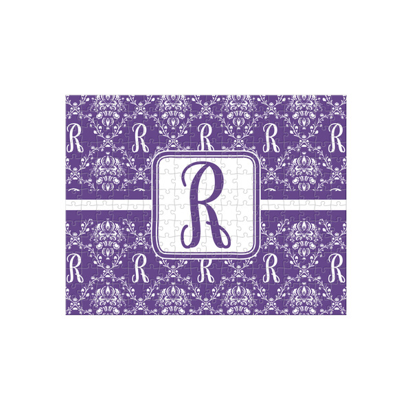 Custom Initial Damask 252 pc Jigsaw Puzzle