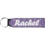 Initial Damask Neoprene Keychain Fob (Personalized)