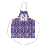 Initial Damask Kid's Apron - Medium
