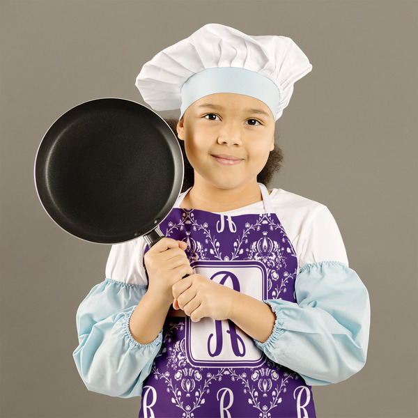 Initial Damask Kid's Aprons - Medium - Lifestyle