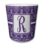 Initial Damask Plastic Tumbler 6oz (Personalized)