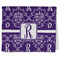 Initial Damask Kitchen Towel - Poly Cotton - Folded Half