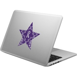 Initial Damask Laptop Decal (Personalized)