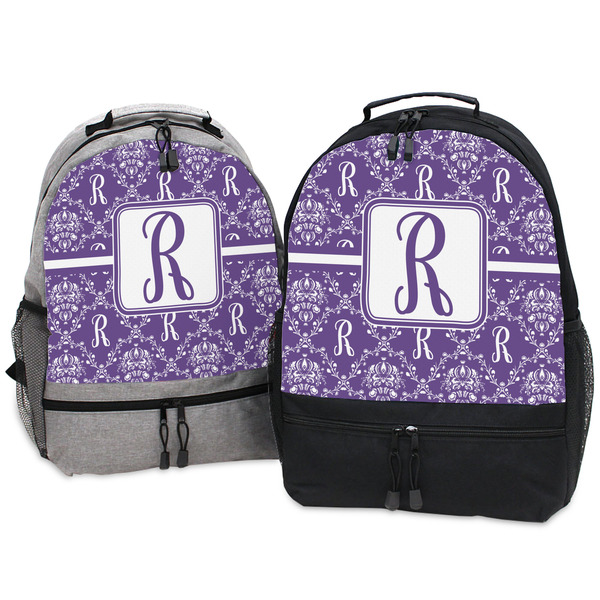 Initial Damask Large Backpacks - Both