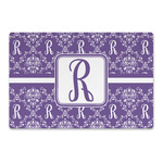 Initial Damask Large Rectangle Car Magnet