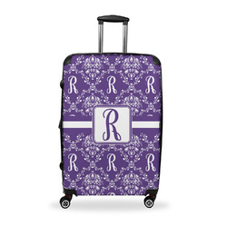Initial Damask Suitcase - 28" Large - Checked