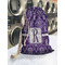 Initial Damask Laundry Bag in Laundromat