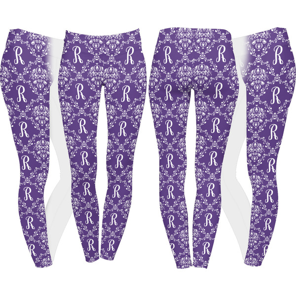 Initial Damask Leggings Turn Around - Apvl