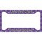 Initial Damask License Plate Frame - Style A