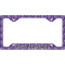 Initial Damask License Plate Frame - Style C