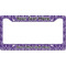 Initial Damask License Plate Frame Wide