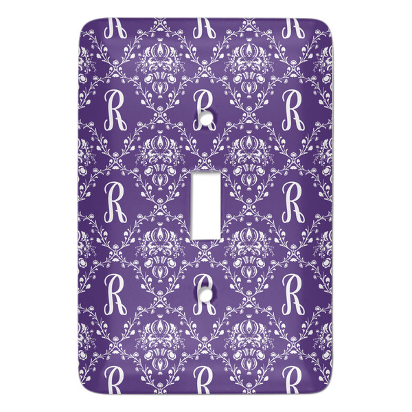 Custom Initial Damask Light Switch Cover