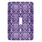Personalized Initial Damask Light Switch Cover (Single Toggle)