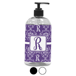 Initial Damask Plastic Soap / Lotion Dispenser (Personalized)