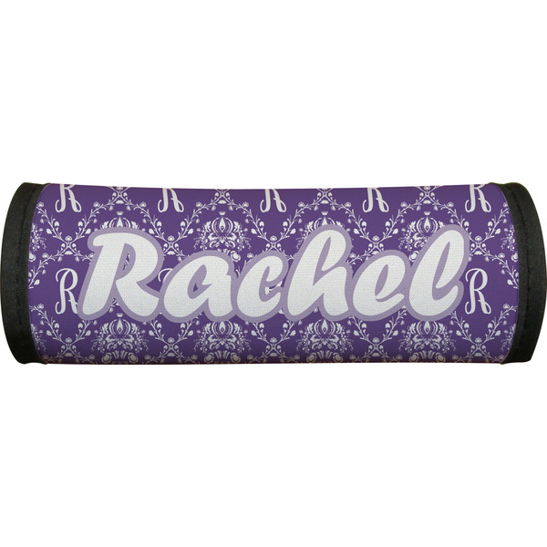 Personalized Initial Damask Luggage Handle Wrap