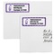 Initial Damask Mailing Labels - Double Stack Close Up
