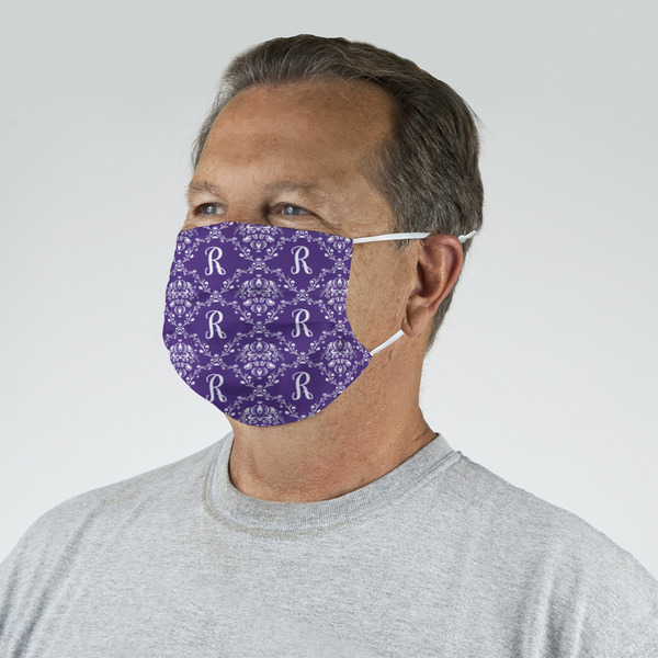 Initial Damask Mask - Quarter View on Guy