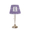 Initial Damask Medium Lampshade (Poly-Film) - LIFESTYLE (on stand)