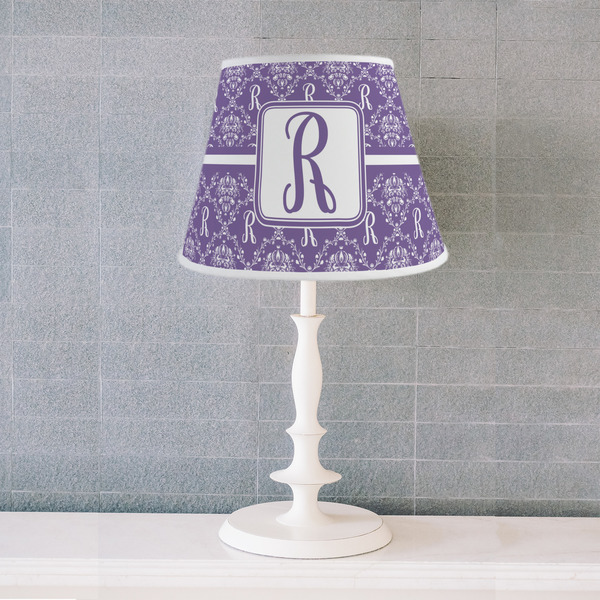 Initial Damask Poly Film Empire Lampshade - Lifestyle