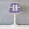 Initial Damask Poly Film Empire Lampshade - Lifestyle