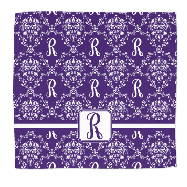 Custom Initial Damask Microfiber Dish Rag