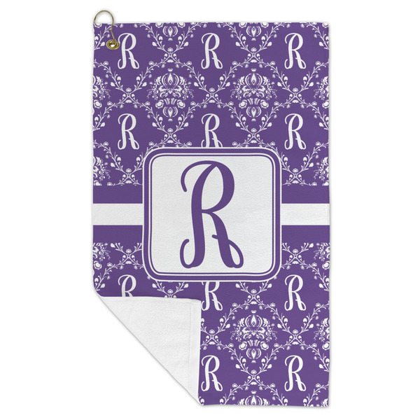 Initial Damask Microfiber Golf Towels - FOLD